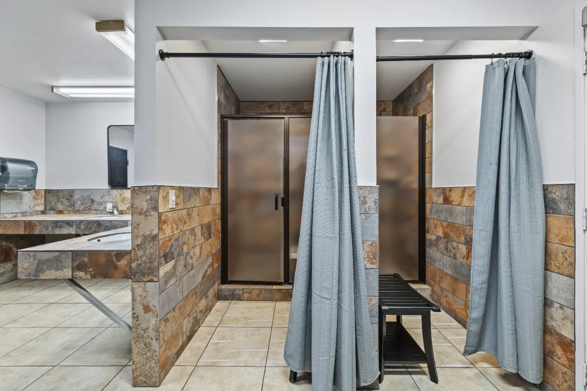 Main Bathrooms — Showers